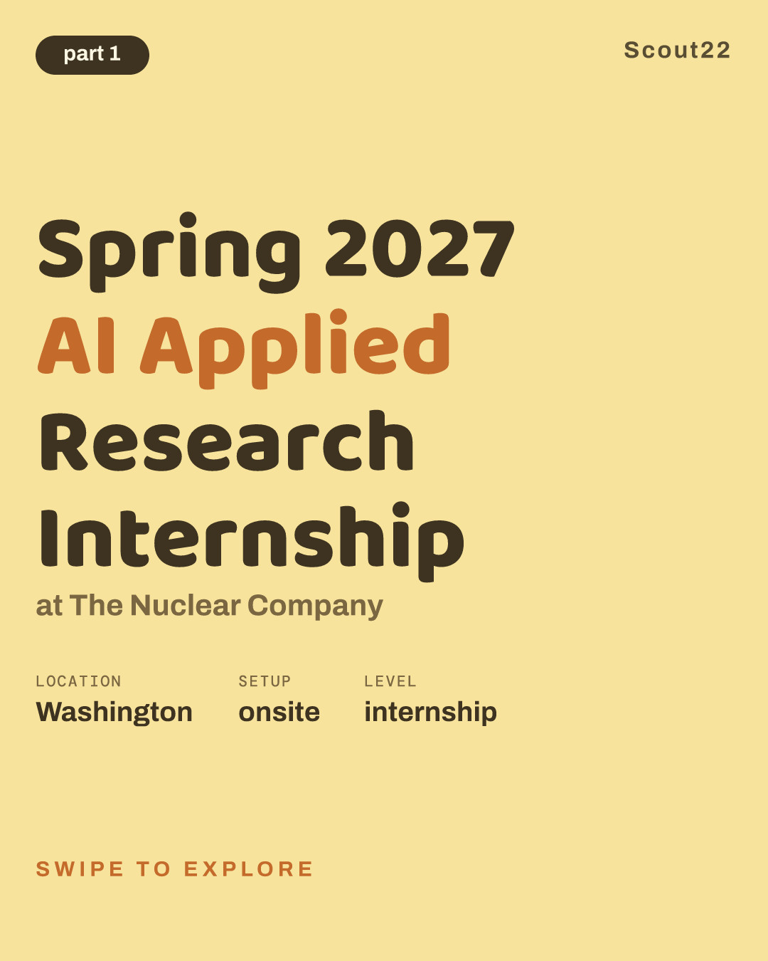 Spring 2027 AI Applied Research Internship at The Nuclear Company