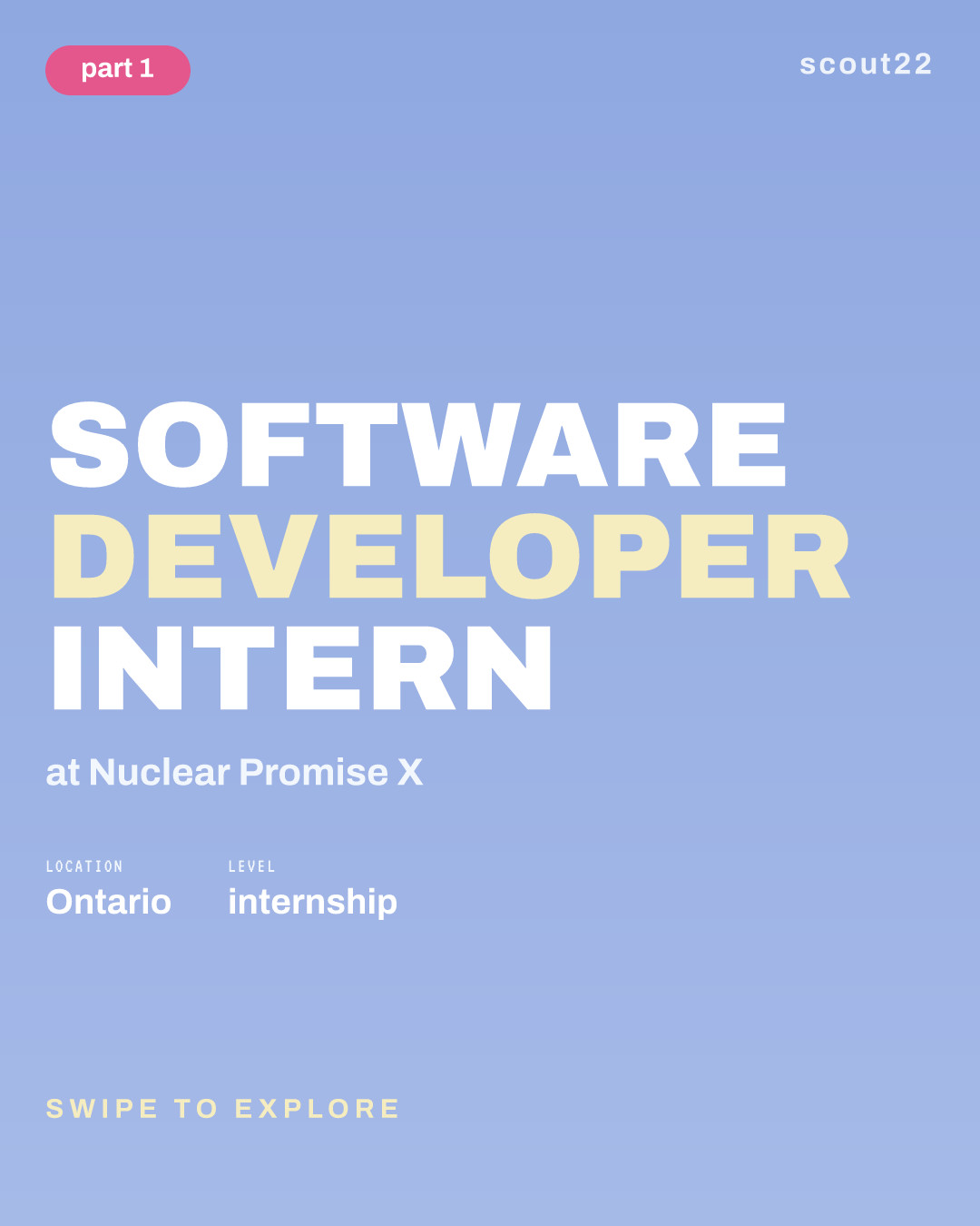 Software Developer Intern at Nuclear Promise X