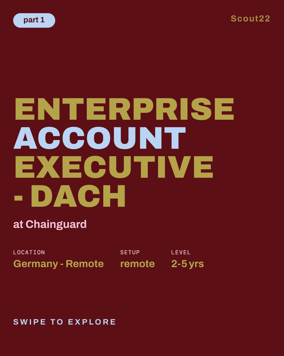 Enterprise Account Executive - DACH at Chainguard