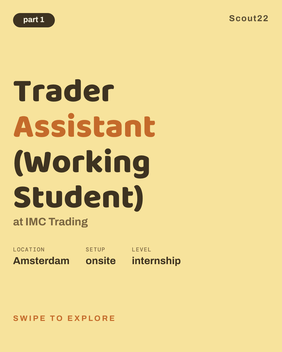 Trader Assistant (Working Student) at IMC Trading