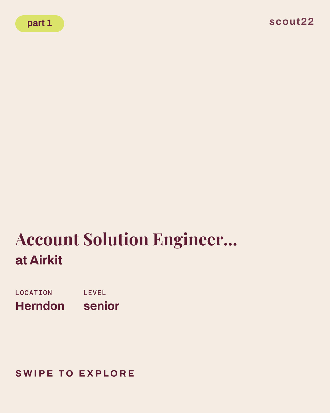 Account Solution Engineer - Intelligence Community (All Levels) at Airkit