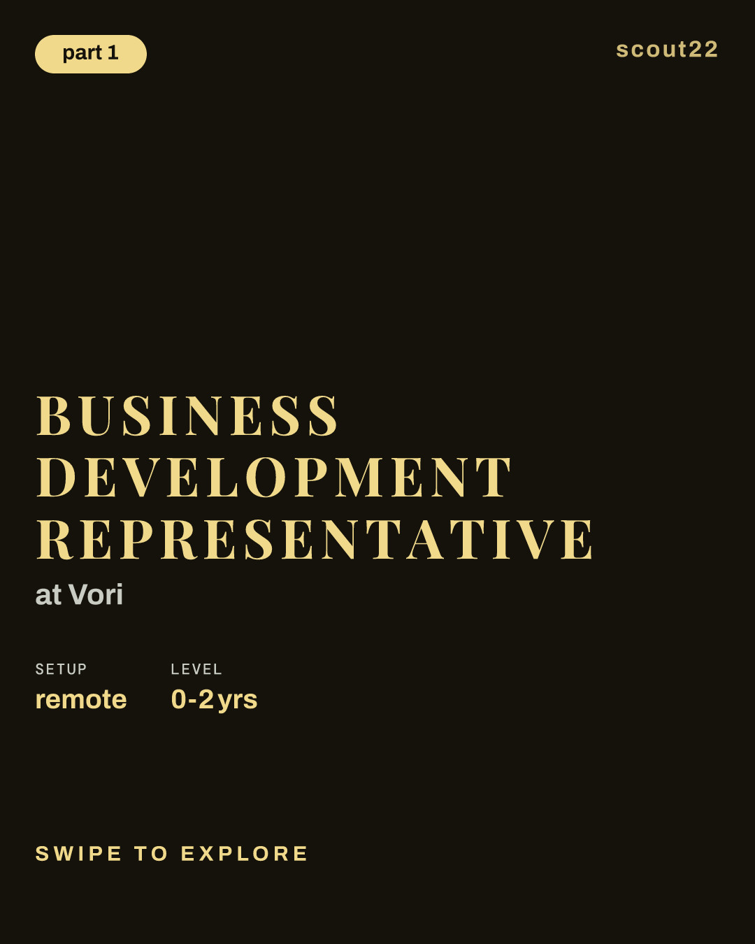 Business Development Representative at Vori