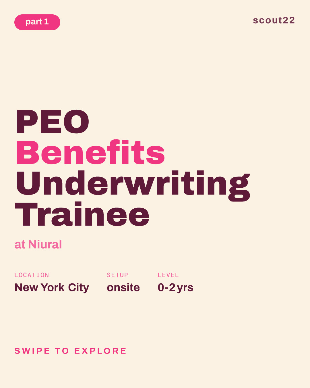 PEO Benefits Underwriting Trainee at Niural
