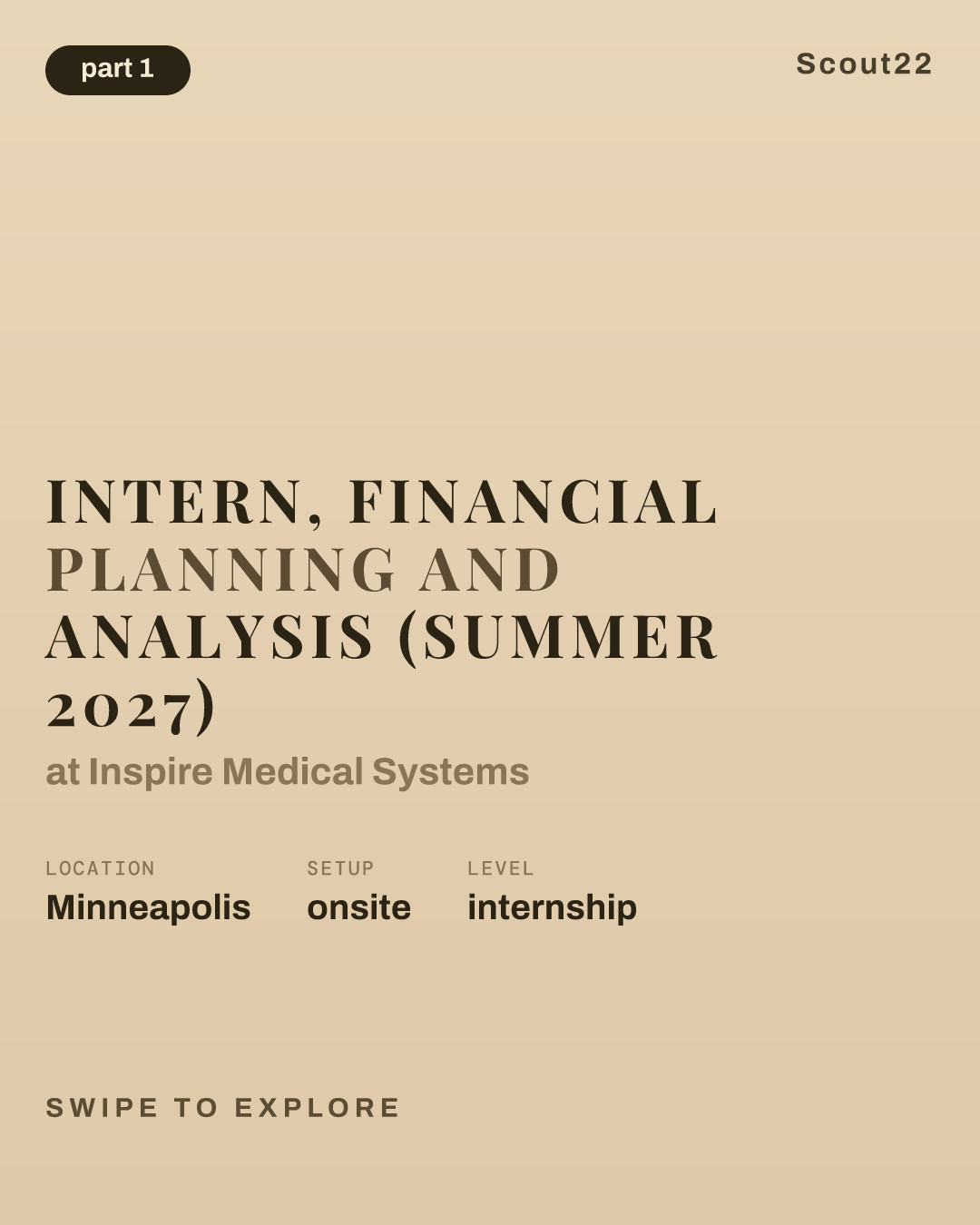 Intern, Financial Planning and Analysis (Summer 2027) at Inspire Medical Systems