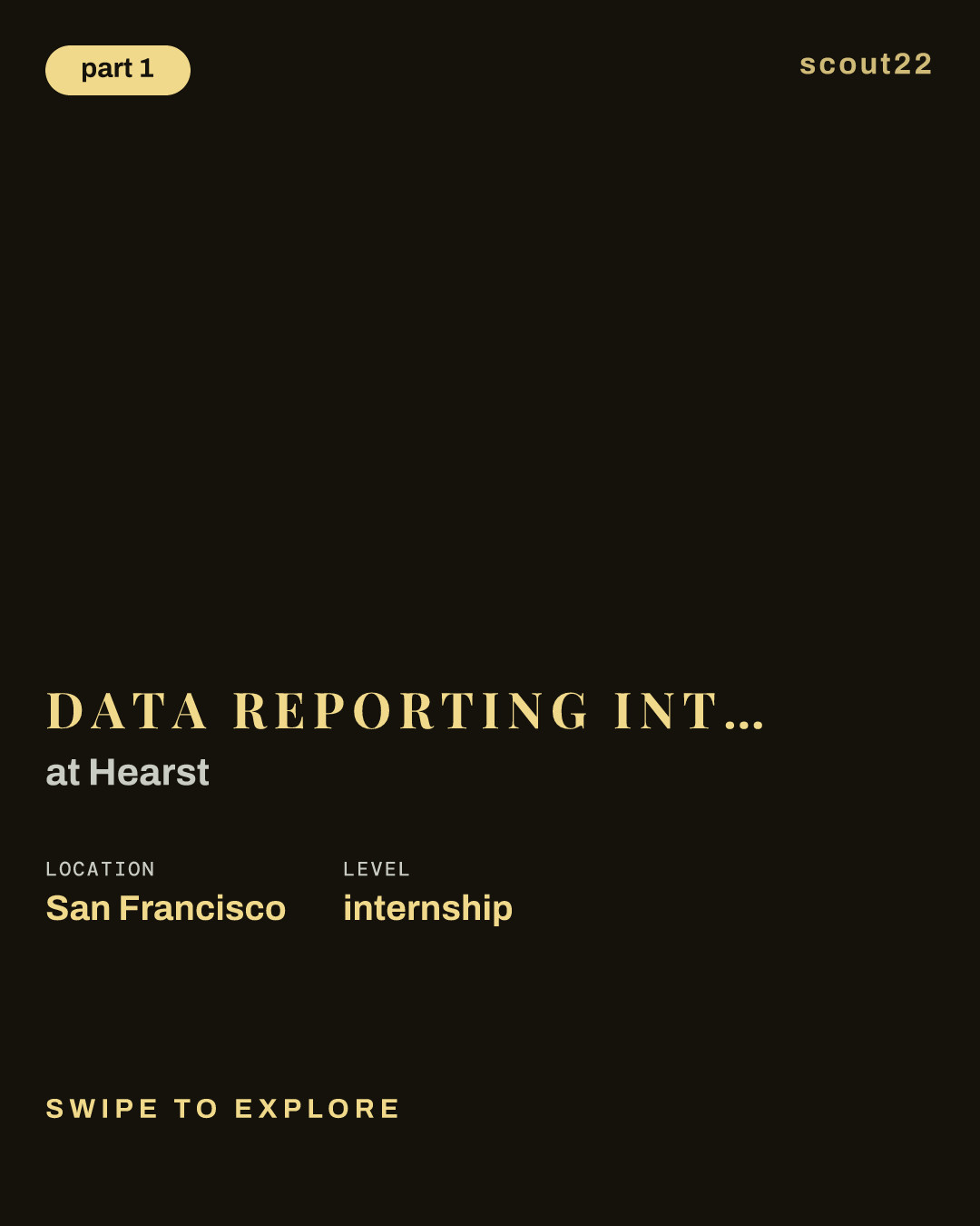Data Reporting Intern, Summer 2027 at Hearst