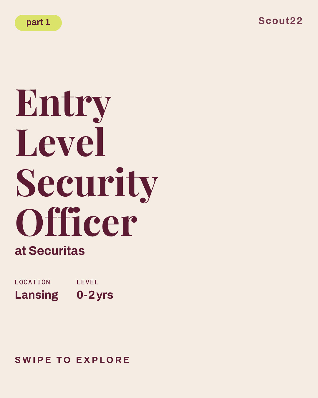 Entry Level Security Officer at Securitas