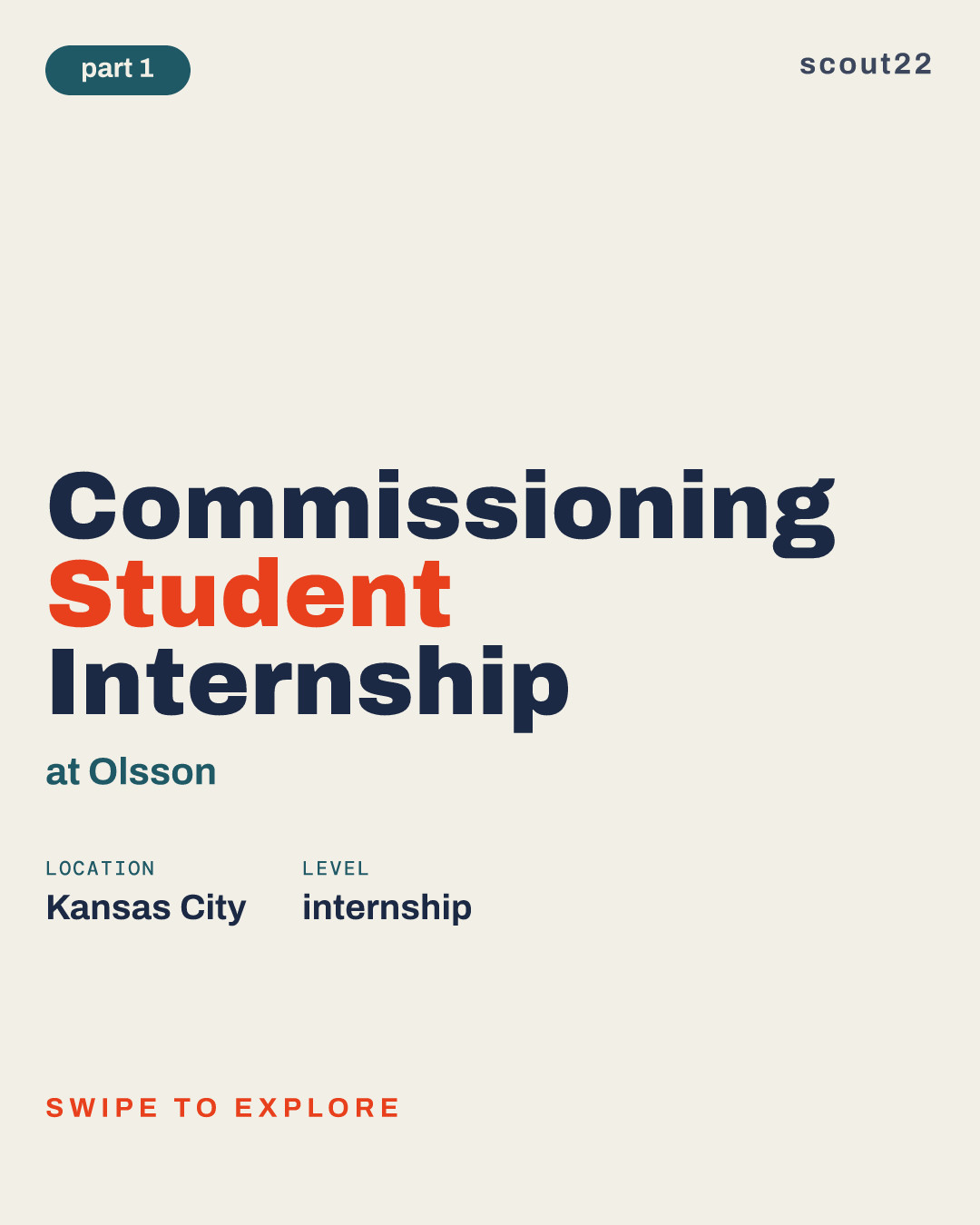 Commissioning Student Internship at Olsson
