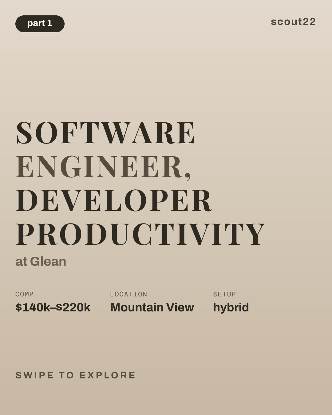 Software Engineer, Developer Productivity at Glean