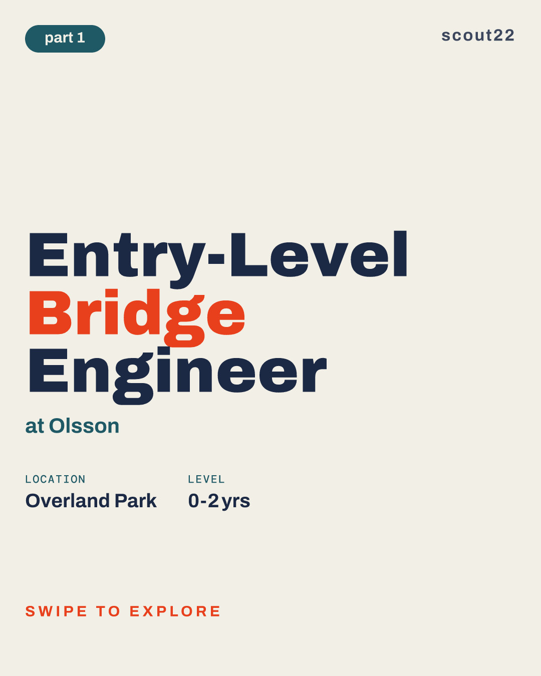 Entry-Level Bridge Engineer at Olsson