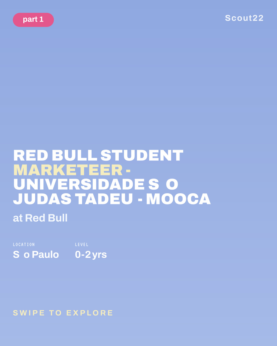 Red Bull Student Marketeer  - Universidade São Judas Tadeu - Mooca at Red Bull