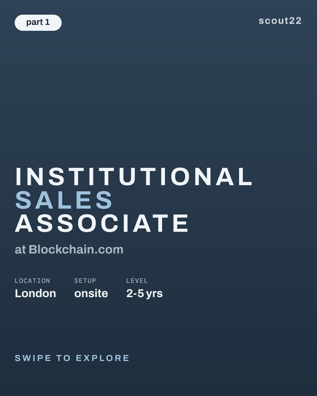 Institutional Sales Associate at Blockchain.com