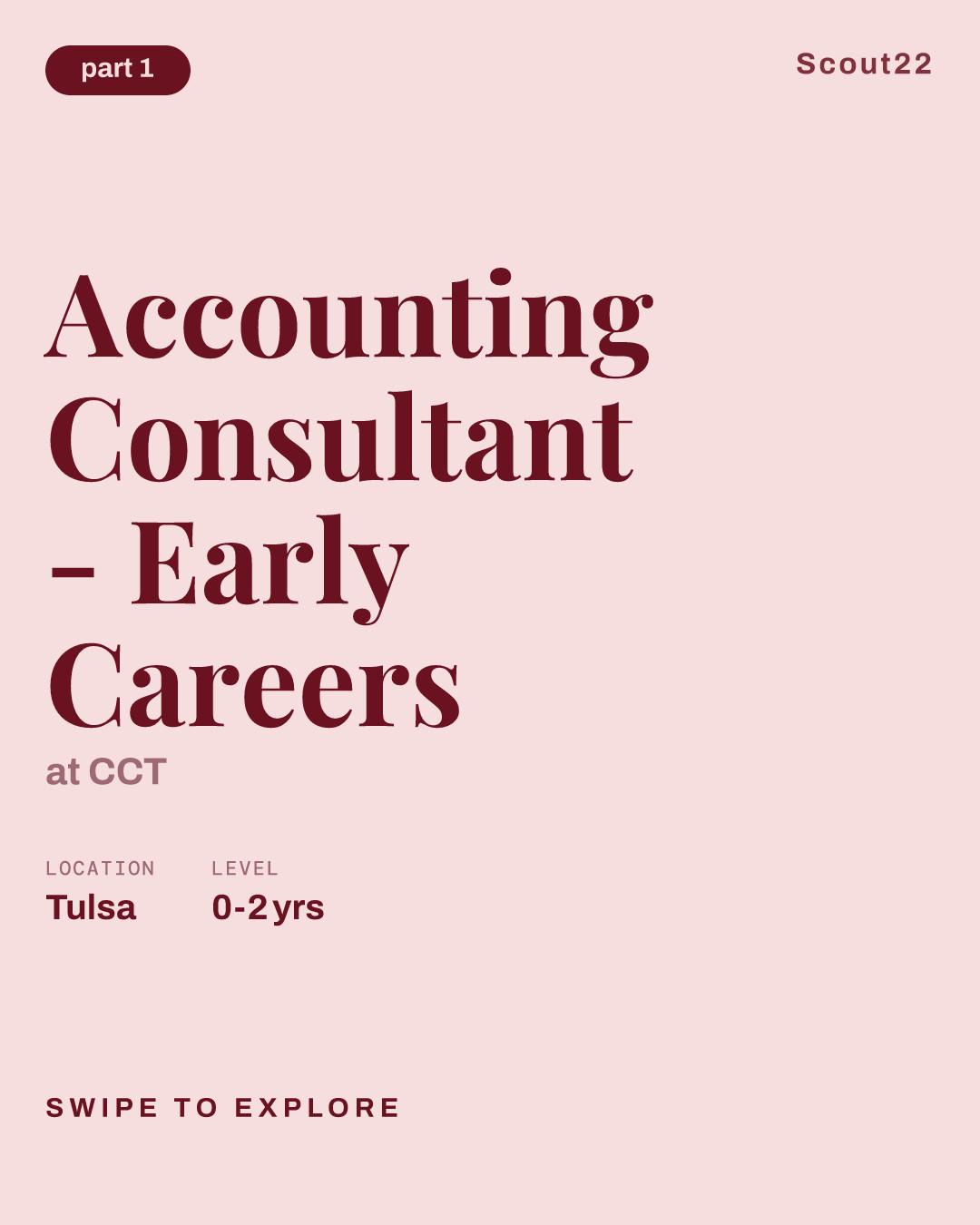 Accounting Consultant - Early Careers at CCT