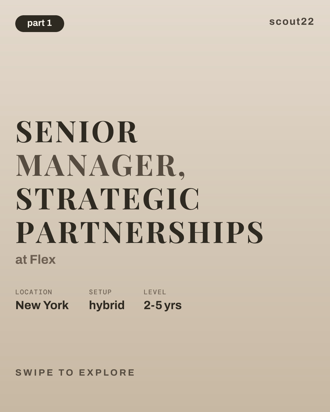 Senior Manager, Strategic Partnerships at Flex