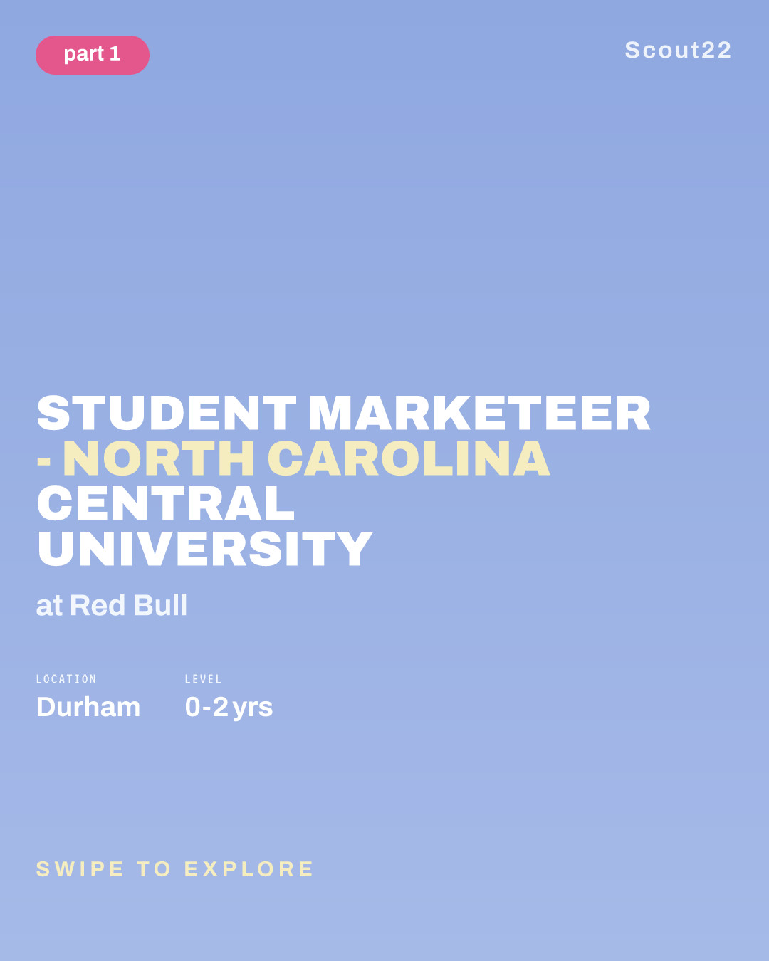 Student Marketeer - North Carolina Central University at Red Bull