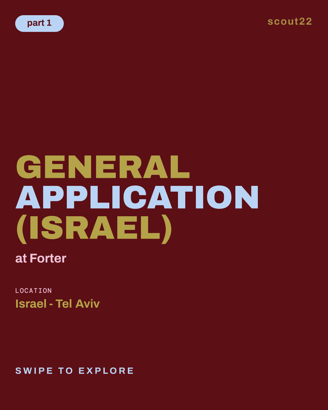 General Application (Israel) at Forter