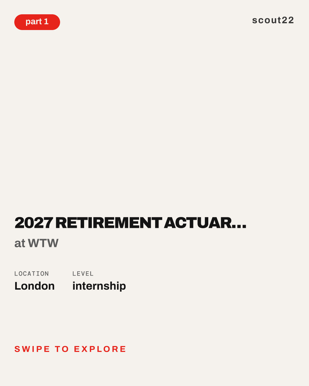 2027 Retirement Actuarial Trainee Consultant Internship Programme, London at WTW