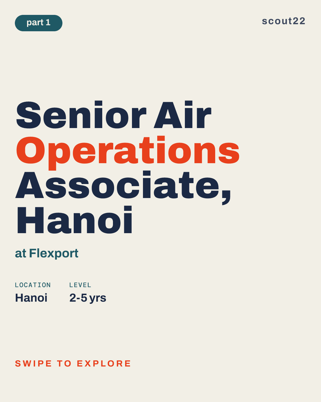 Senior Air Operations Associate, Hanoi at Flexport