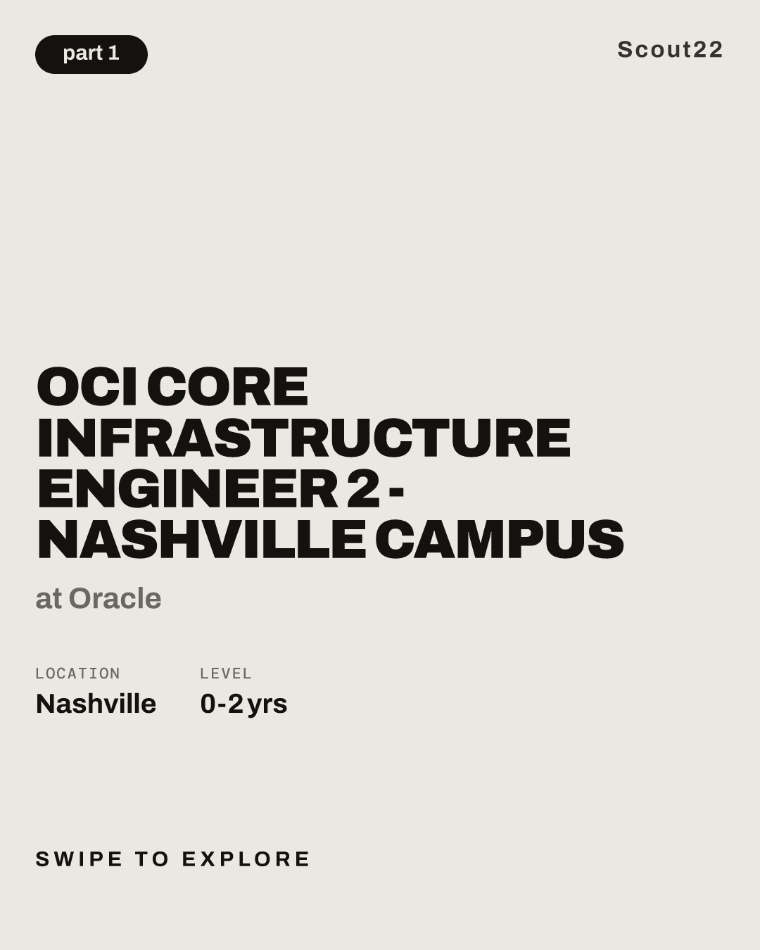 OCI Core Infrastructure Engineer 2 - Nashville Campus at Oracle