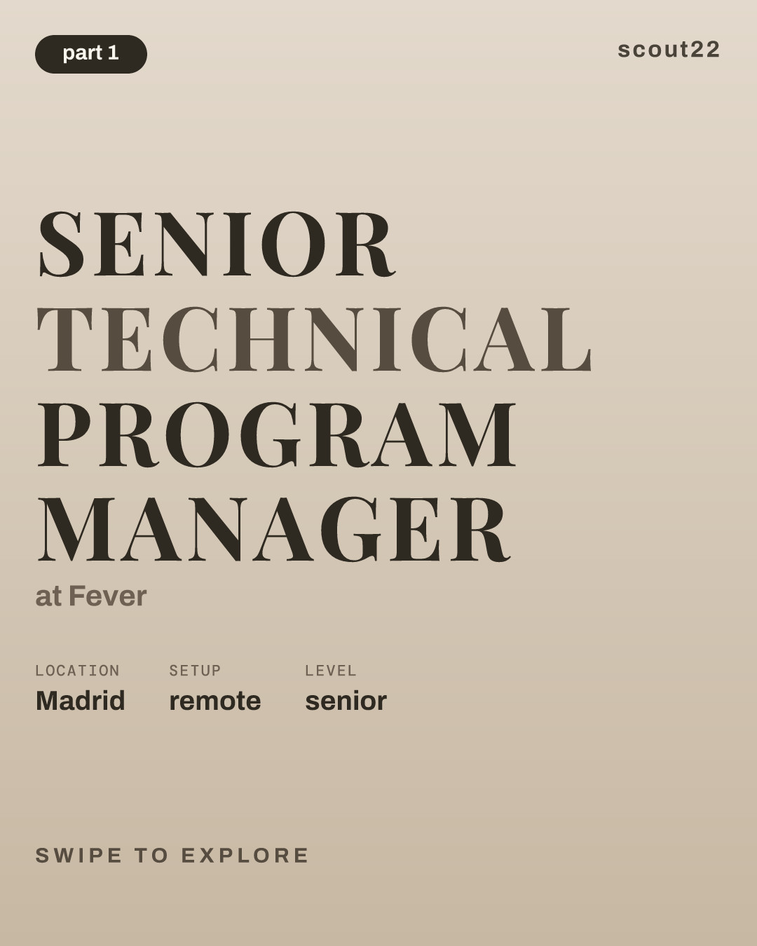 Senior Technical Program Manager at Fever