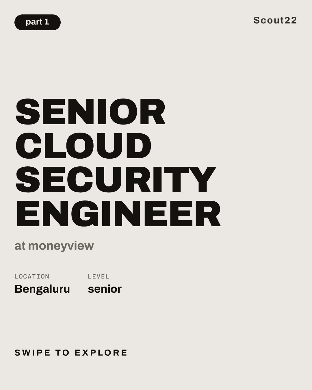 Senior Cloud Security Engineer at moneyview