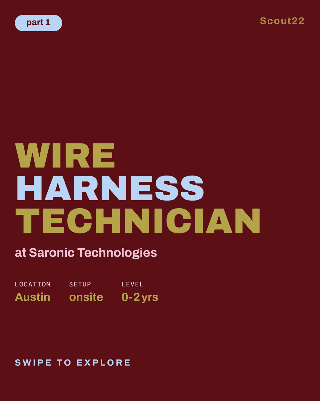 Wire Harness Technician at Saronic Technologies