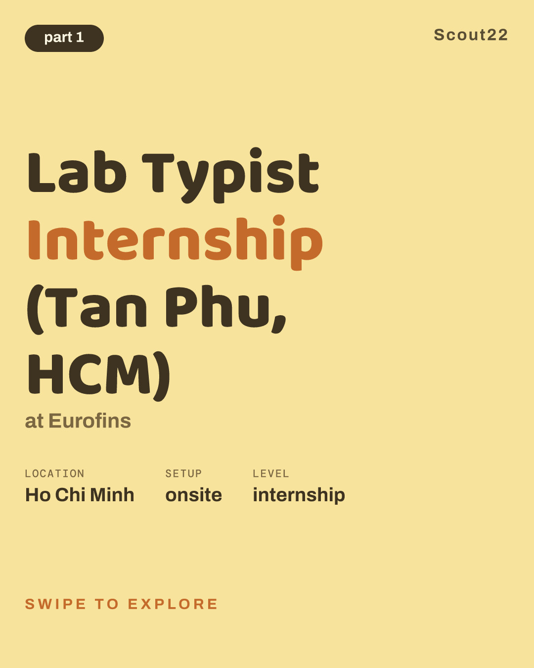 Lab Typist Internship (Tan Phu, HCM) at Eurofins