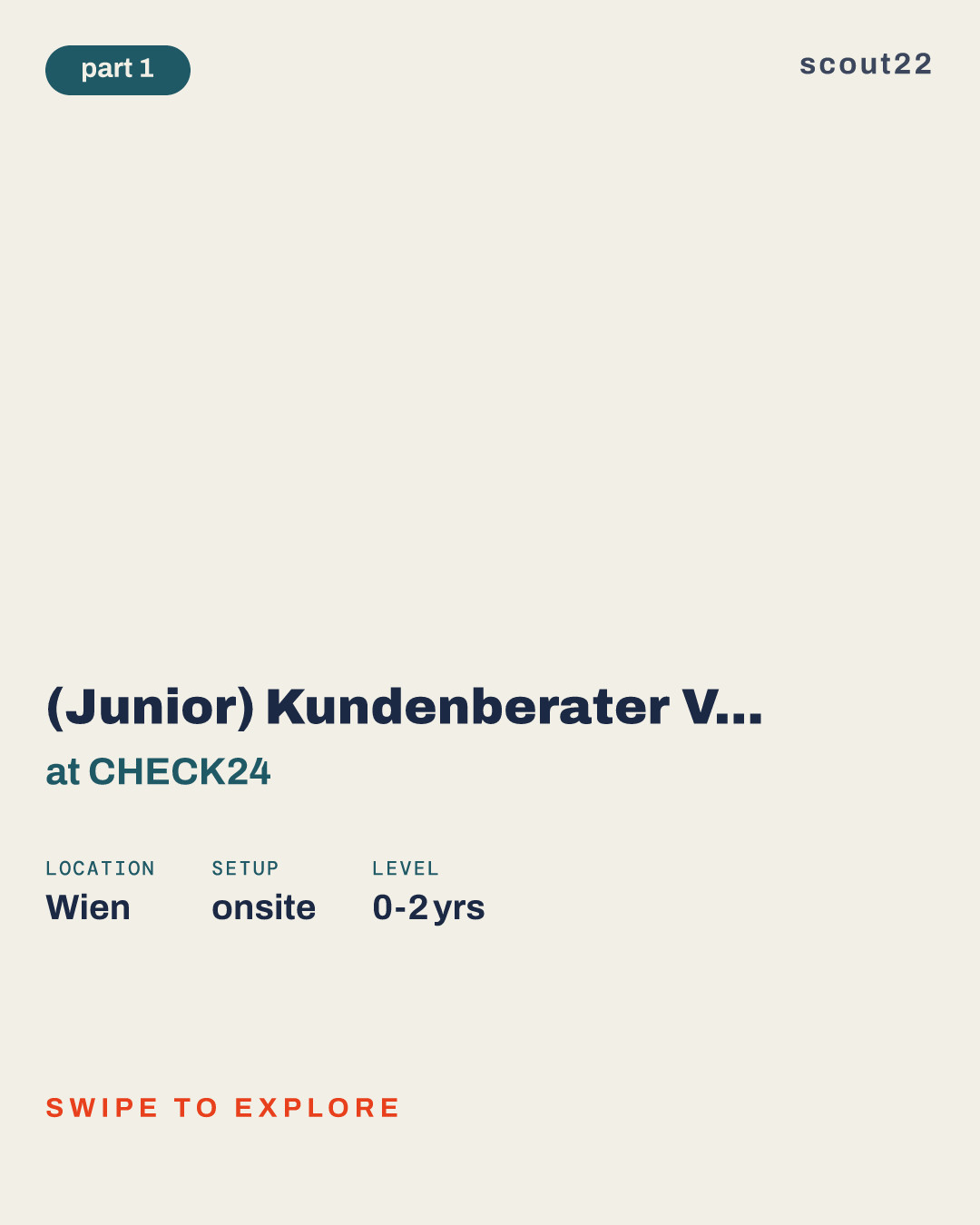 (Junior) Kundenberater Versicherung oder Finanzen (all genders) at CHECK24