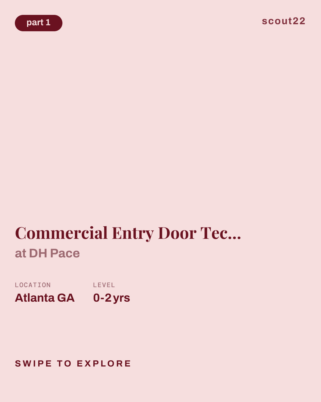 Commercial Entry Door Technician Trainee (South Atlanta) at DH Pace