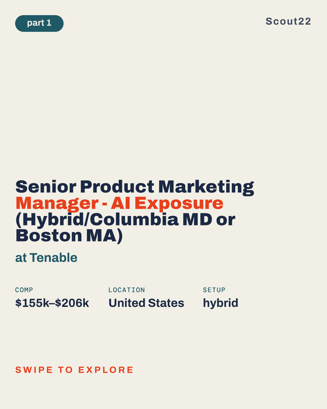 Senior Product Marketing Manager - AI Exposure (Hybrid/Columbia MD or Boston MA) at Tenable