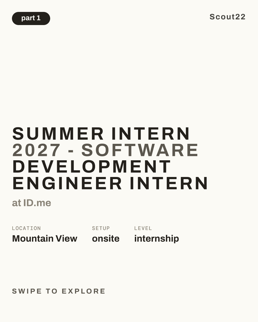Summer Intern 2027 - Software Development Engineer Intern at ID.me