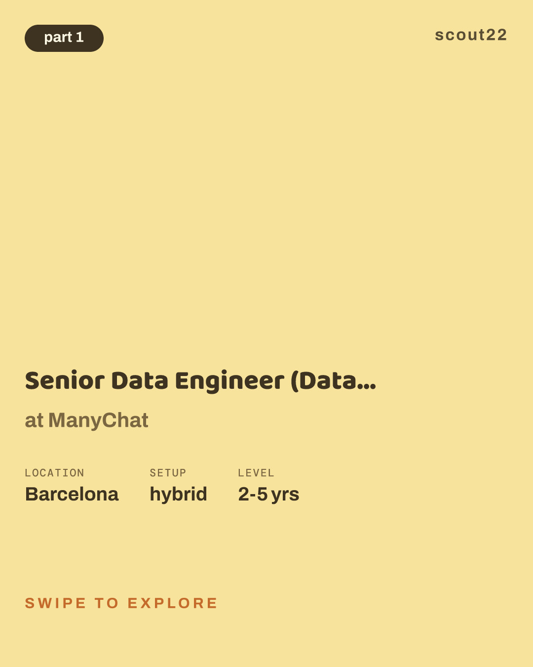Senior Data Engineer (Data Platform) at ManyChat