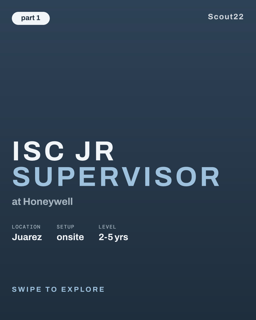 ISC Jr Supervisor at Honeywell