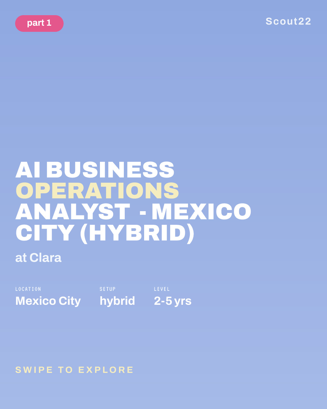 AI Business Operations Analyst - Mexico City (Hybrid) at Clara