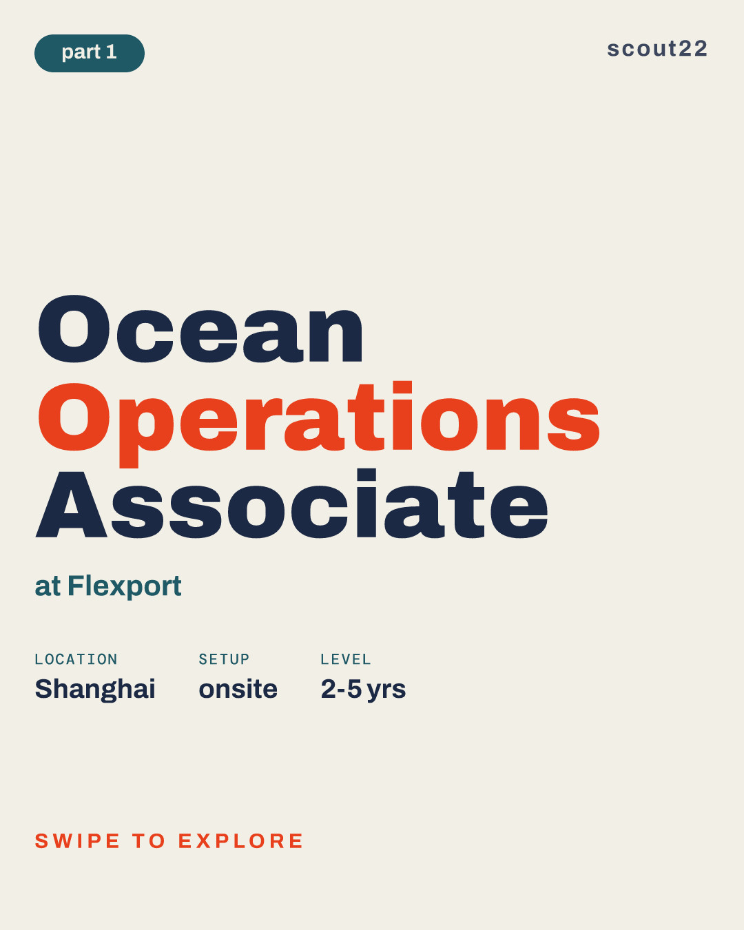 Ocean Operations Associate at Flexport