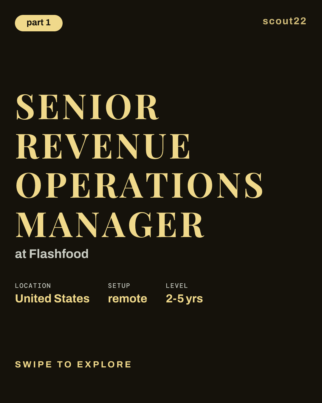 Senior Revenue Operations Manager at Flashfood