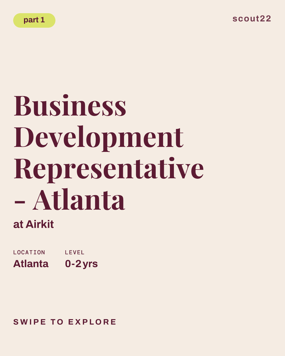 Business Development Representative - Atlanta at Airkit