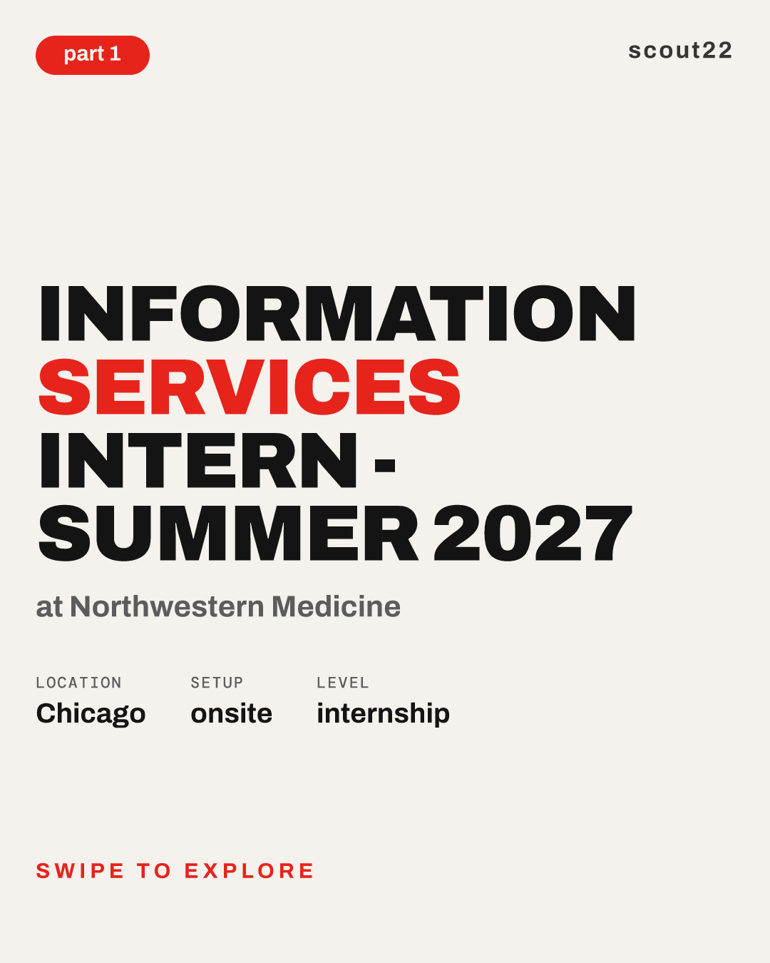 Information Services Intern - Summer 2027 at Northwestern Medicine