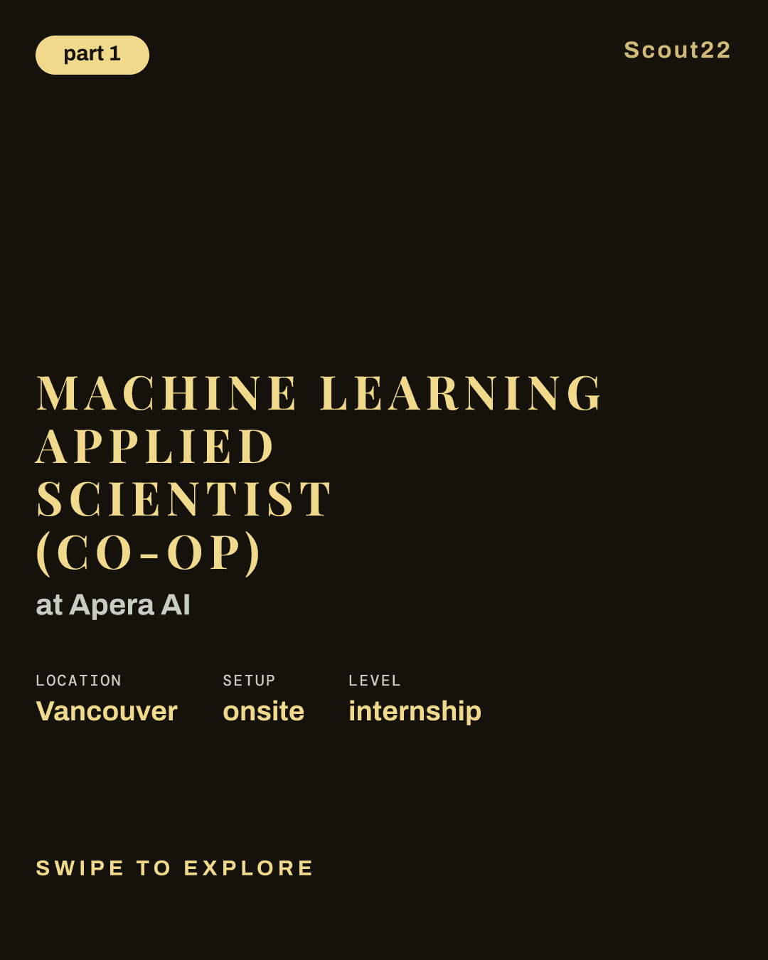 Machine Learning Applied Scientist (Co-op) at Apera AI