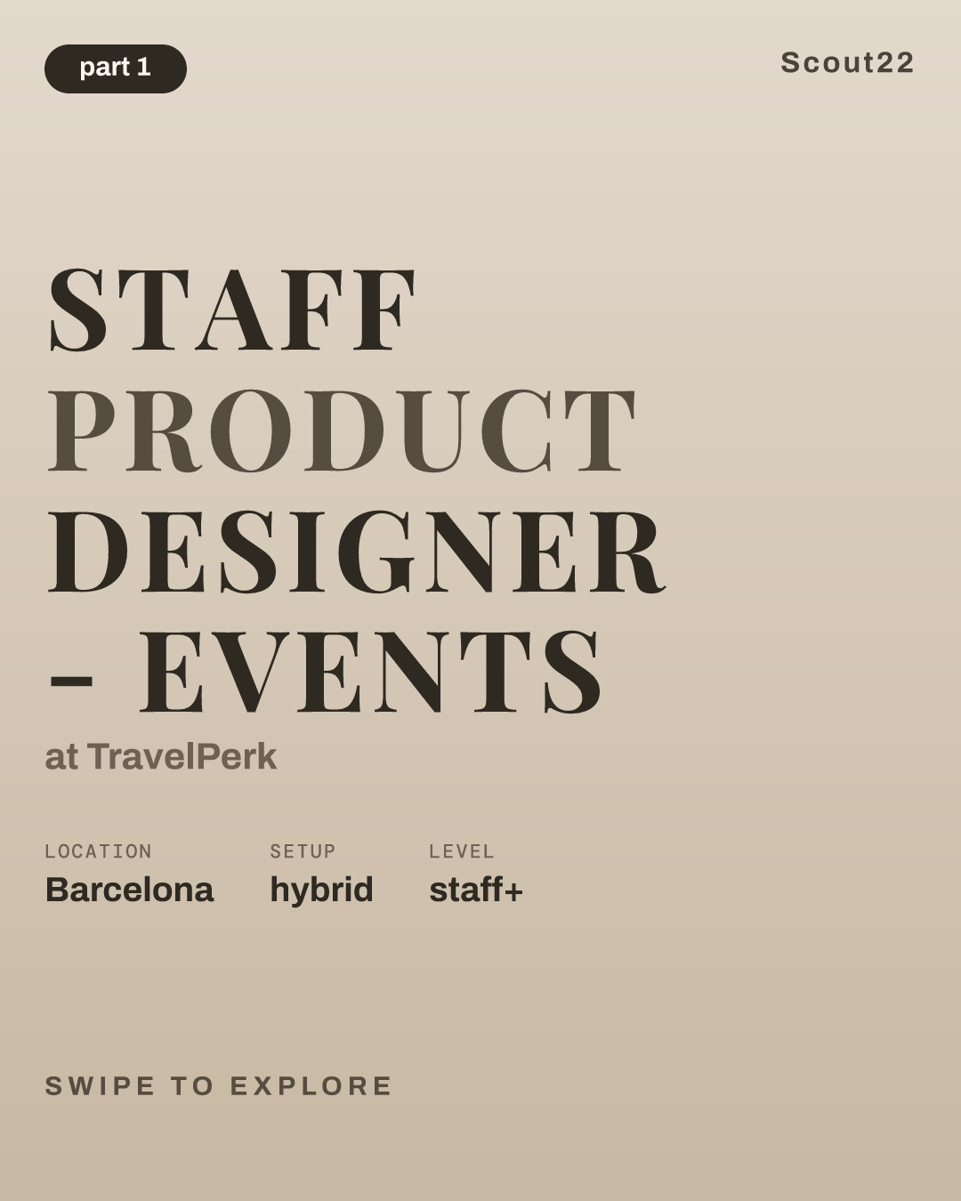 Staff Product Designer - Events at TravelPerk