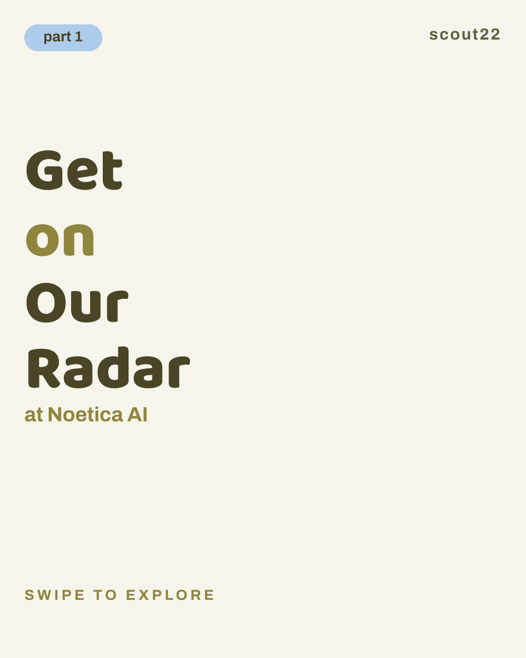 Get on Our Radar at Noetica AI