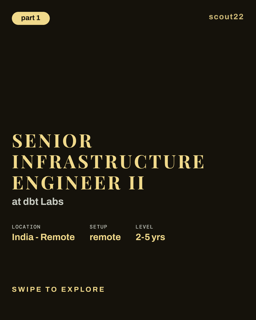Senior Infrastructure Engineer II at dbt Labs