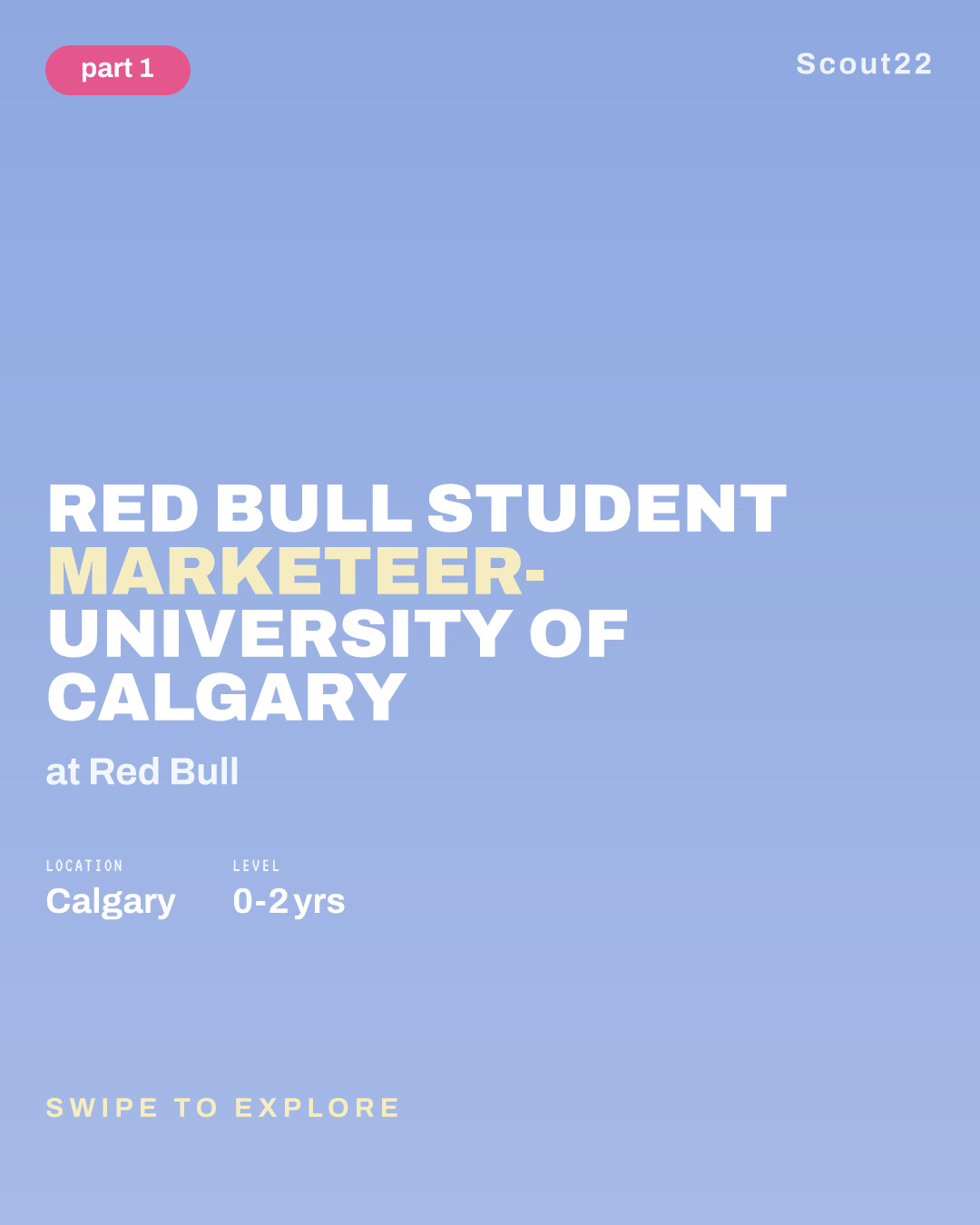 Red Bull Student Marketeer- University of Calgary at Red Bull