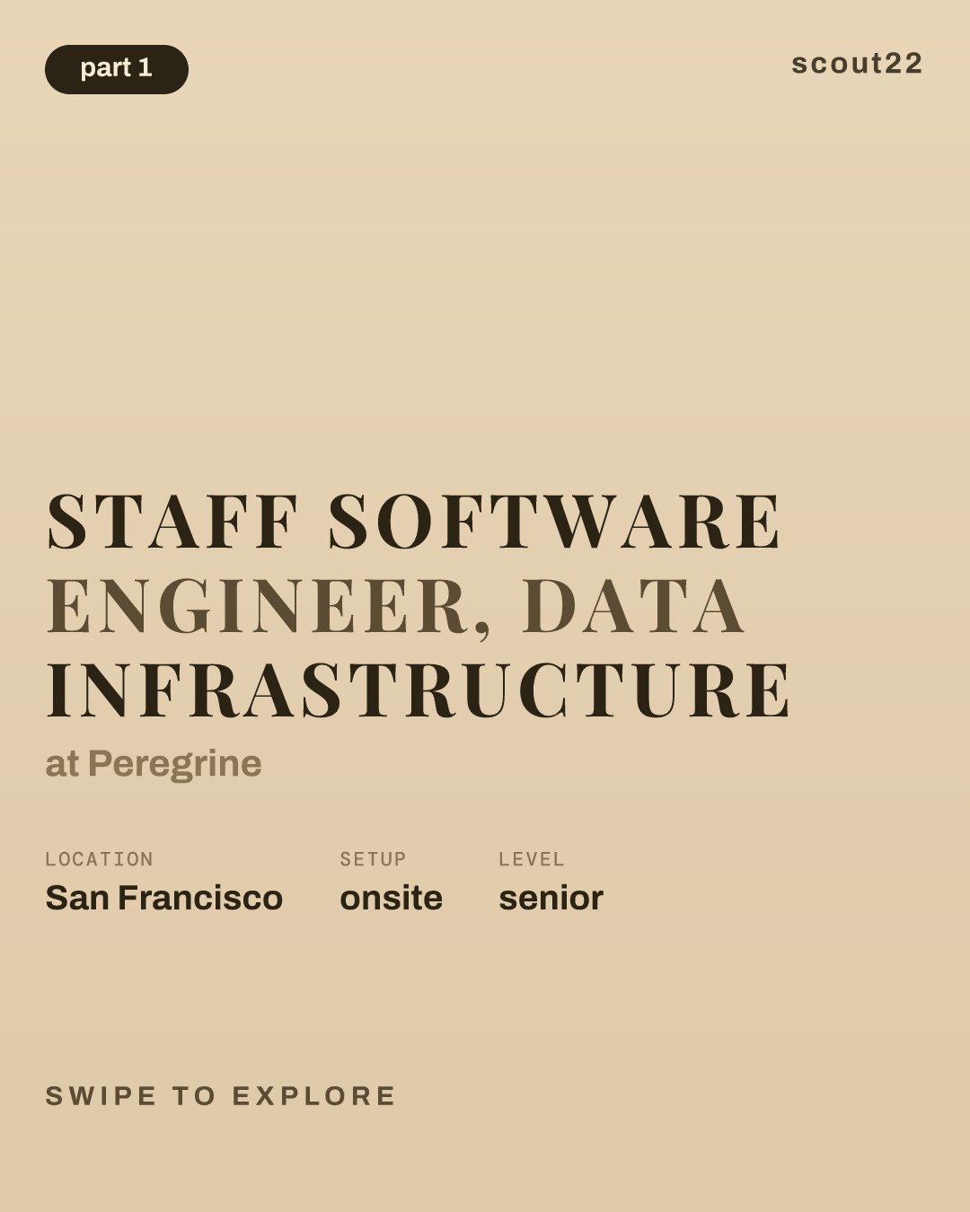 Staff Software Engineer, Data Infrastructure at Peregrine