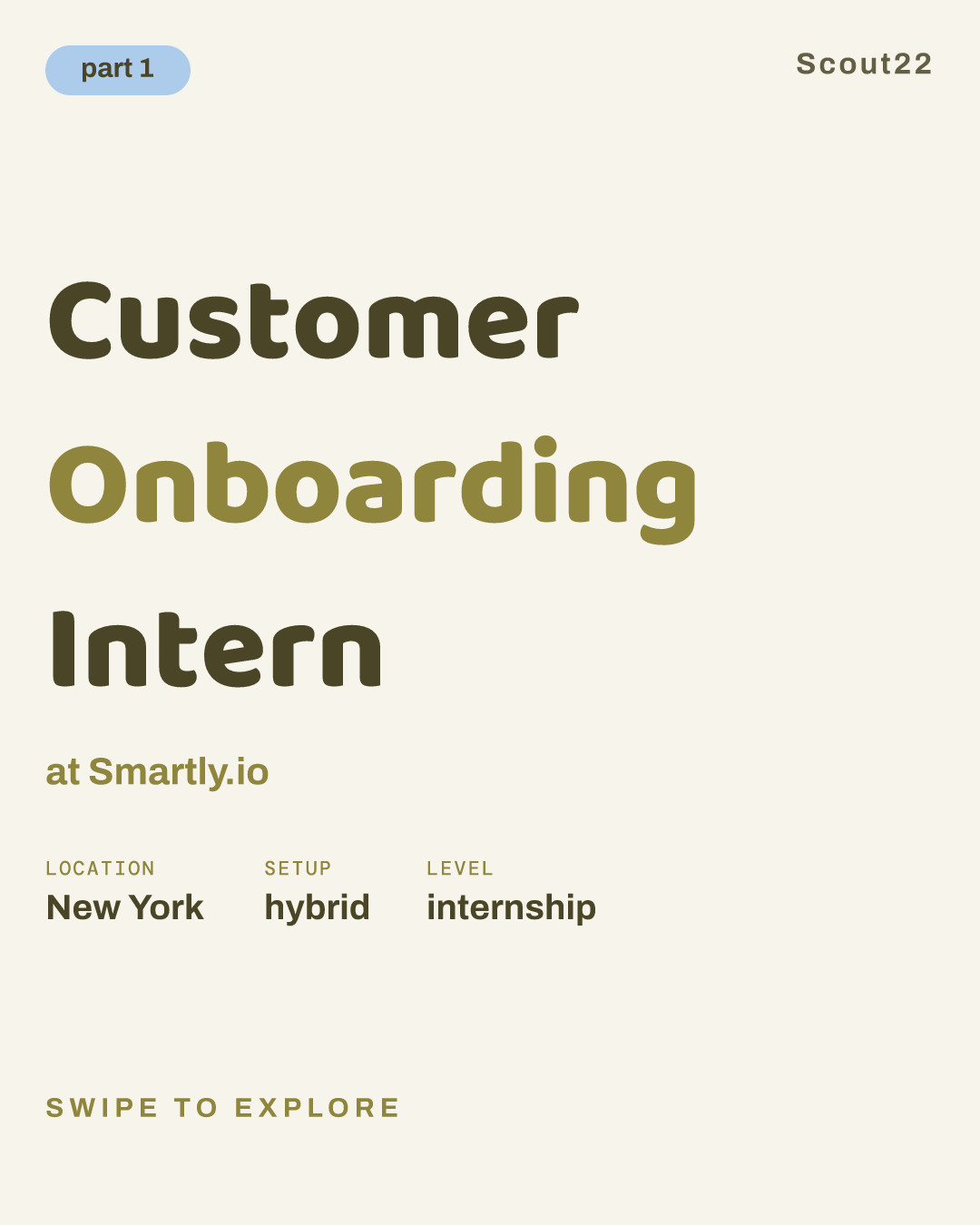 Customer Onboarding Intern at Smartly.io