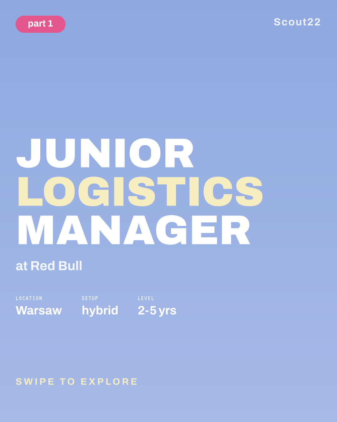 Junior Logistics Manager at Red Bull