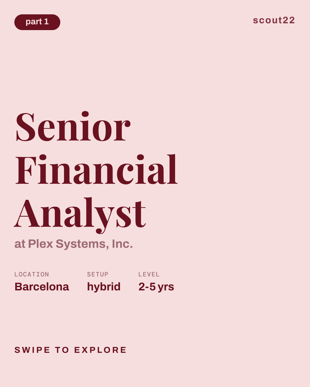 Senior Financial Analyst at Plex Systems, Inc.
