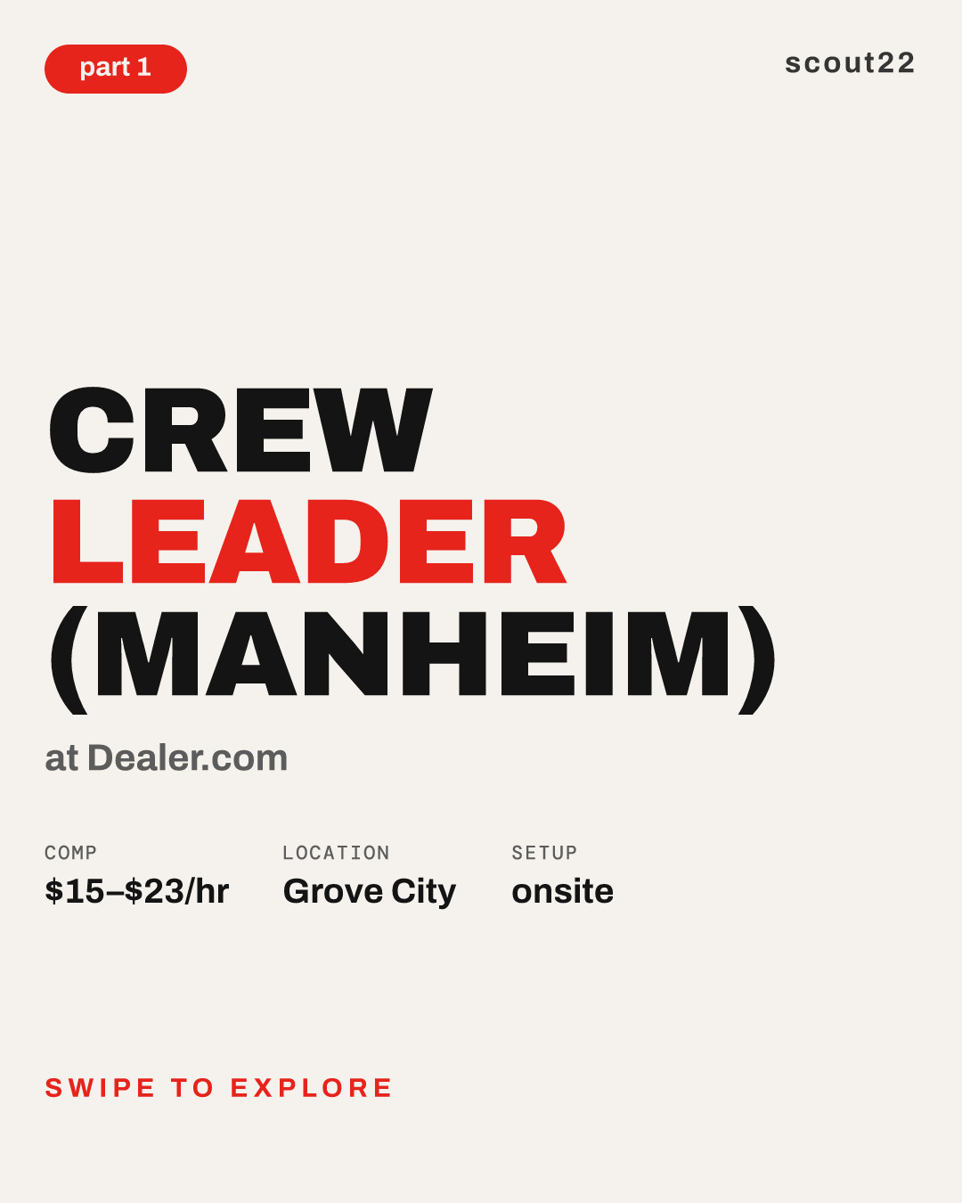 Crew Leader (Manheim) at Dealer.com