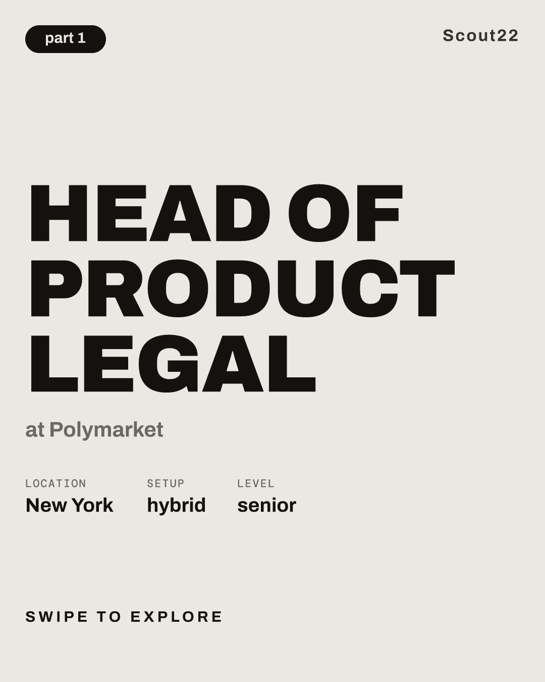 Head of Product Legal at Polymarket