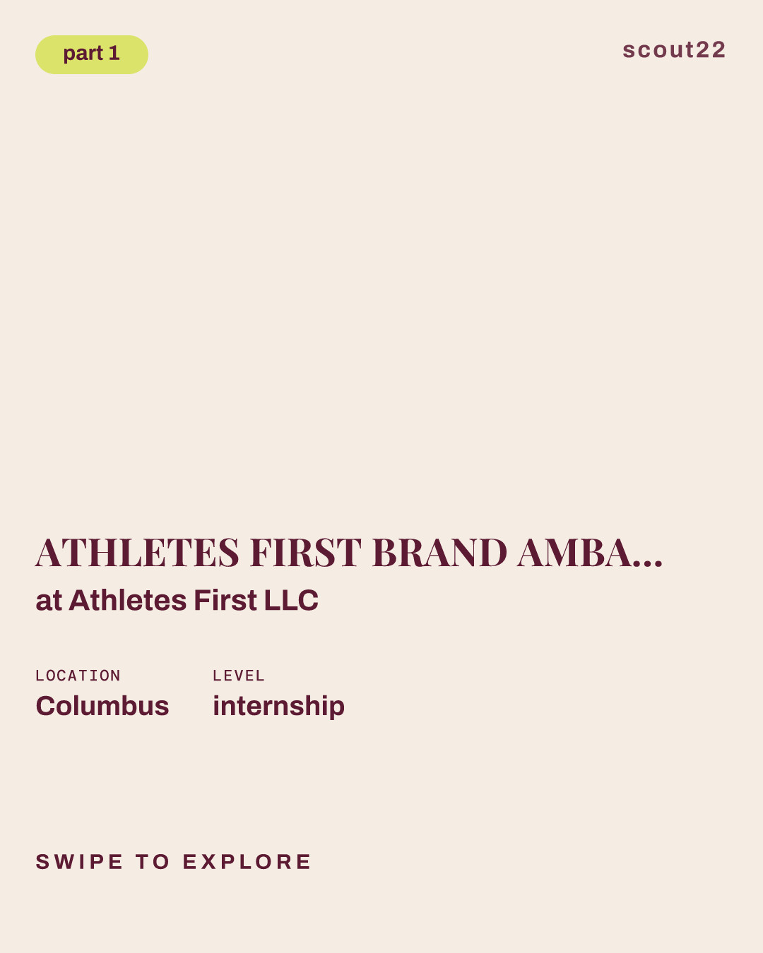 ATHLETES FIRST BRAND AMBASSADOR- Ohio State University at Athletes First LLC