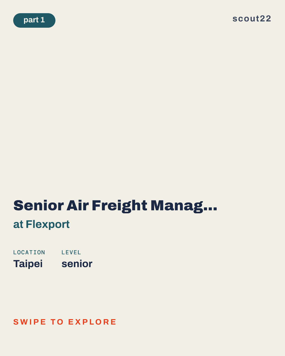 Senior Air Freight Manager, Taiwan at Flexport